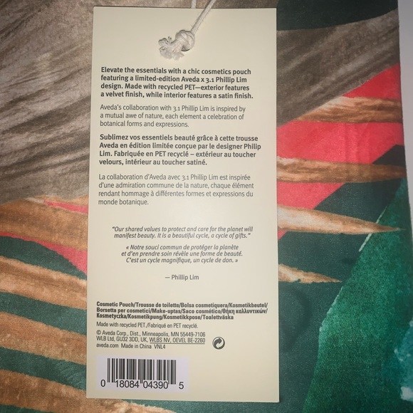 🍒2/$28 or 3/$38🍒 Aveda x 3.1 Phillip Lim Cosmetic Pouch - Picture 6 of 7